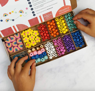 Rainbow & Flower Bracelet Making Kit