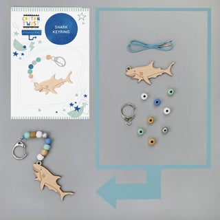 Make Your Own Shark Keyring Kit