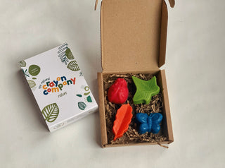 Mini Set of 4 Crayons - Spring time
