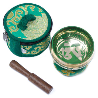 Mini Singing Bowl Set - GREEN