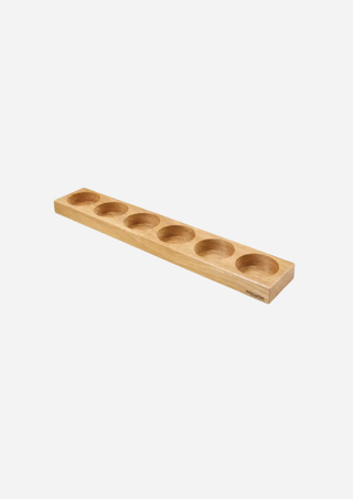 Mercurius Wooden Holder for 6 Paint Jars without Lid