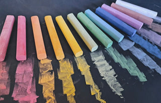 Mercurius Blackboard Pastel Chalk 12 Col. assorted