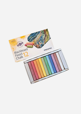 Mercurius Blackboard Pastel Chalk 12 Col. assorted