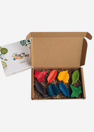Set of 8 Crayons- Leaves