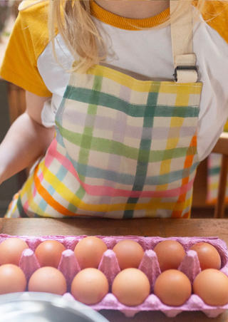 Bright Gingham Children's Apron