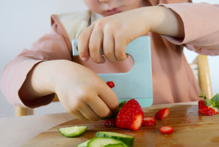 Klyv Kids Cooking, Safe Knife Aqua