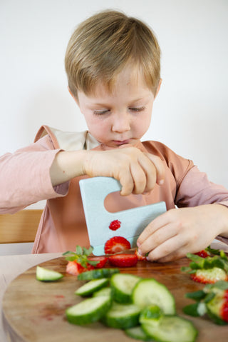 Klyv Kids Cooking, Safe Knife Aqua