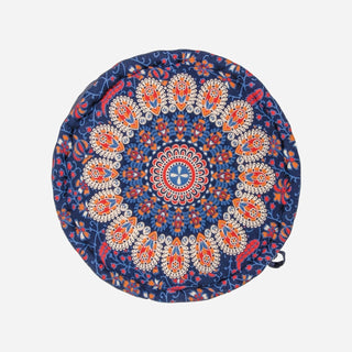 Peacock Print Pre-Filled Pouffe