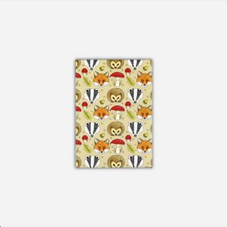Woodland Animals A6 Plain Paper Recycled Notebook