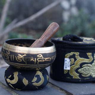 Mini Singing Bowl Set - Black